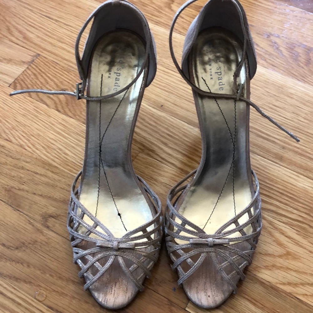 Kate Spade gold heels